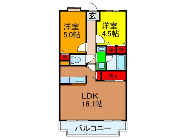 グレ－スコ－ト香里園の物件間取画像